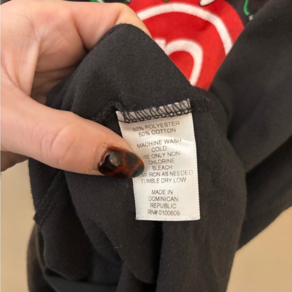 Pure Barre | Large Charcoal Dark Gray Cotton Blend Christmas Tank Top - Picture 3 of 4